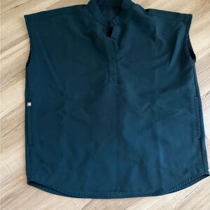 Figs Rafaela Scrub Top Caribbean Blue